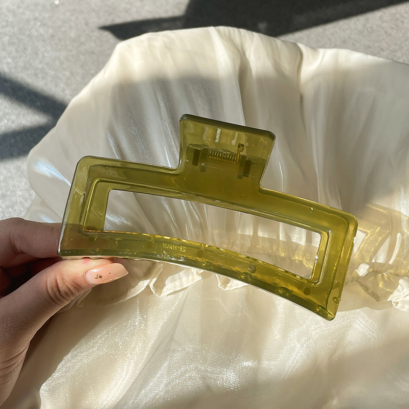 Clip de pelo de gran tamaño esmerilado simple Cabeza trasera updo horquilla de alto grado tiburón clip horquilla tocado al por mayor