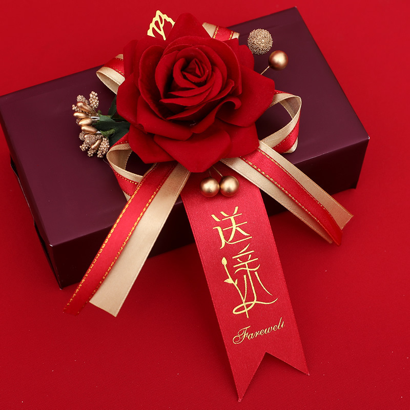 Boda ramillete familia boda dama de honor suministros novio novia creativo conjunto completo no flor dama simulación placket