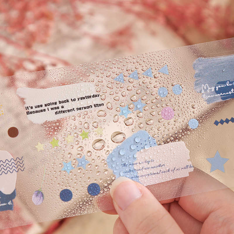 Julian Dream pegatinas impermeables transparentes pegatinas diarias diarias retro transfronterizas materiales de decoración