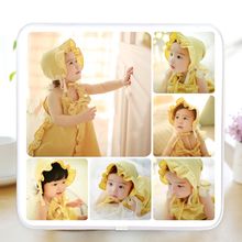 Z3VM儿童宝宝照片摆台组合拼图相框定 制带相框来图定 做全家福影