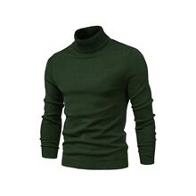 D 15085 Men's Solid Color Pullover Sweater ��ʿ��ͷë��