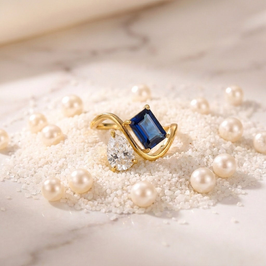12 Birthstone Ring Replaceable Colored Gemstone Ring Luxury Titanium Steel Gold Plated Ring Women
