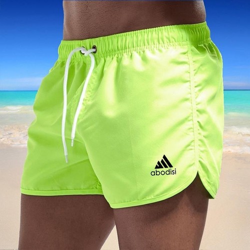 2025wish Summer Men's Fashion Beach Shorts Polyester Quick-Dry Multicolor Athletic Four-Way Pants