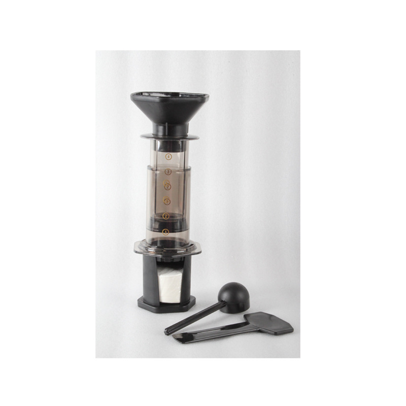 Haole presión máquina de café portátil francés presión olla mano presión cafetera con 350 piezas de papel de filtro de café en stock