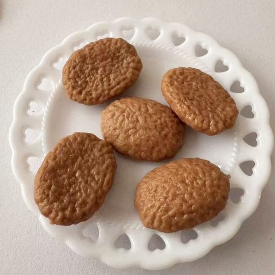 Factory Direct Sales Simulated Pvc Mini Shredded Meat, Meat Slices, Meat Patties, Simulated Food and Play Dishes, Fake Meat Gourmet Accessories
