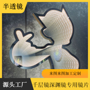 Acrylic Ps Double-Sided Mirror Material Infinite Extension Illusion Mirror Thousand-Layer Mirror Abyss Mirror Single-Sided Mirror