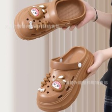 电商外贸时尚可爱兔子卡通花园洞洞鞋女外穿沙滩eva拖鞋踩屎感ins