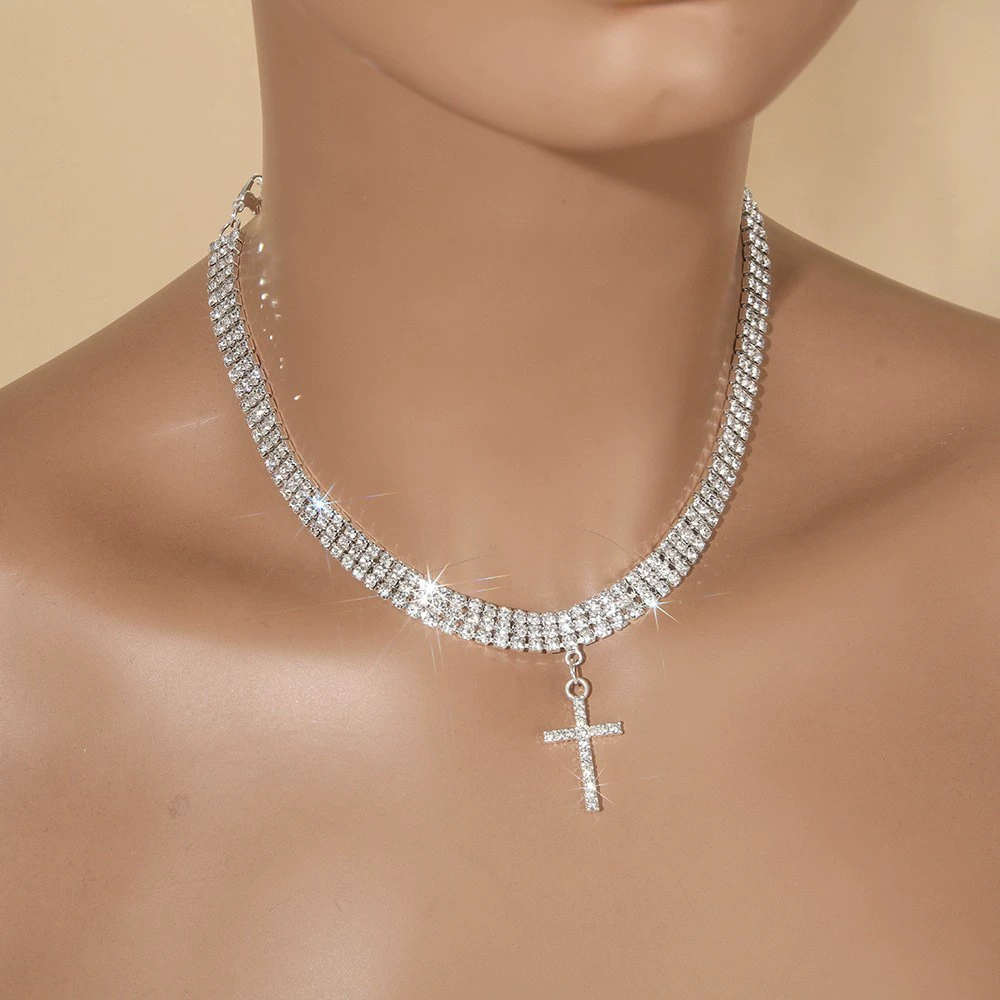 Скоростной магазин горячего спроса Cross Block Necklash подвеска ретро много - дракон шейный цепь персональные аксессуары женская ожерелье