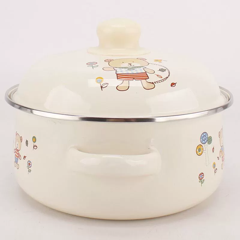 Lard enamel basin food grade thickened oil tank high temperature resistant large capacity meat oil kitchen household use can be stored in refrigerator