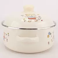 Lard enamel basin food grade thickened oil tank high temperature resistant large capacity meat oil kitchen household use can be stored in refrigerator