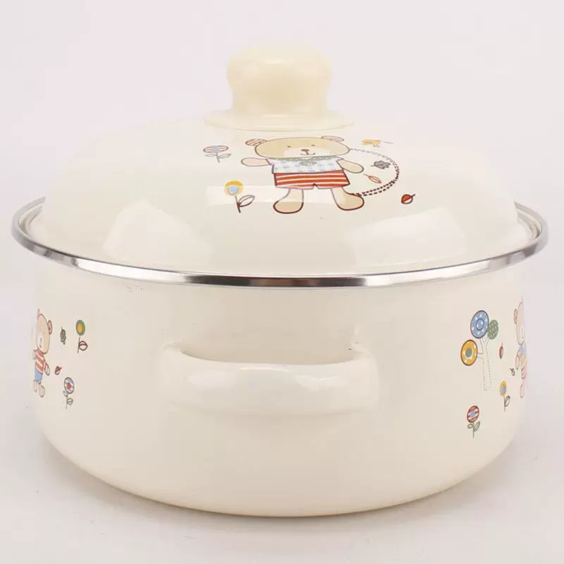Lard enamel basin food grade thickened oil tank high temperature resistant large capacity meat oil kitchen household use can be stored in refrigerator
