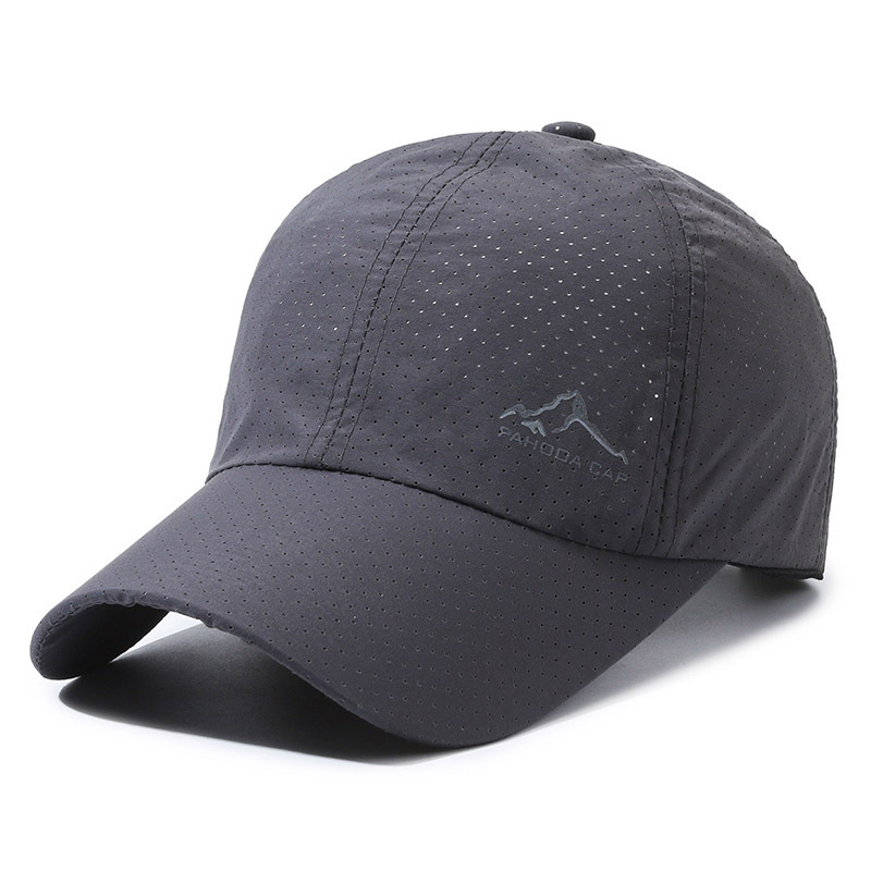 Spring Summer Sun Hat Men Women Outdoor Travel Fishing Simple Breathable Thin Quick-Dry Hiking Baseball Cap_voghion.com