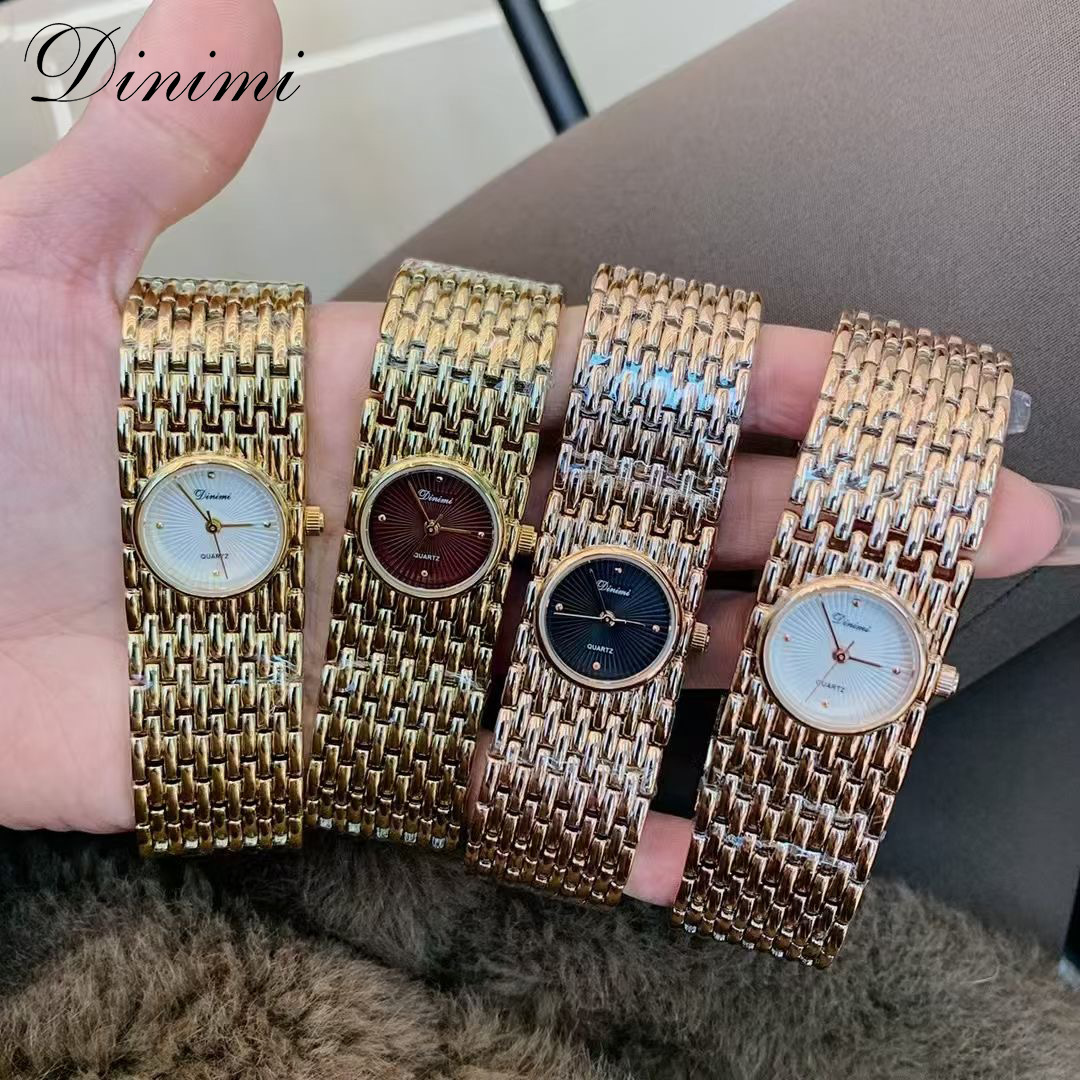 Dinimi Vintage Quartz For Women Fashionable Design Sense Niche Bracelet Watch Elegant Ladies Wristwatch_voghion.com