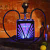 New style with light Arabian bottle bar Qingba Water smoke products double acrylic triangle pot water cigarette pot full set