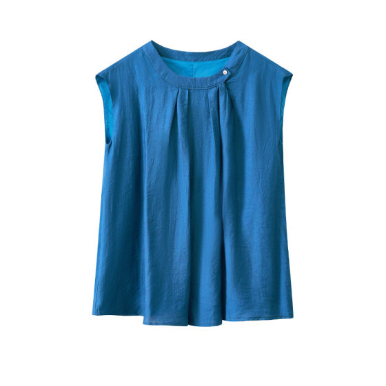 Korean-style design pleated slimming loose women's summer popular top