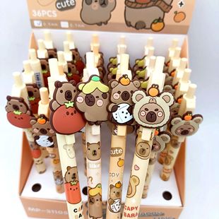 New Kapibala Patch Automatic Pencil Primary School Students' Writing Comfortable Cartoon Soft Cute Capybara Activity Pencil