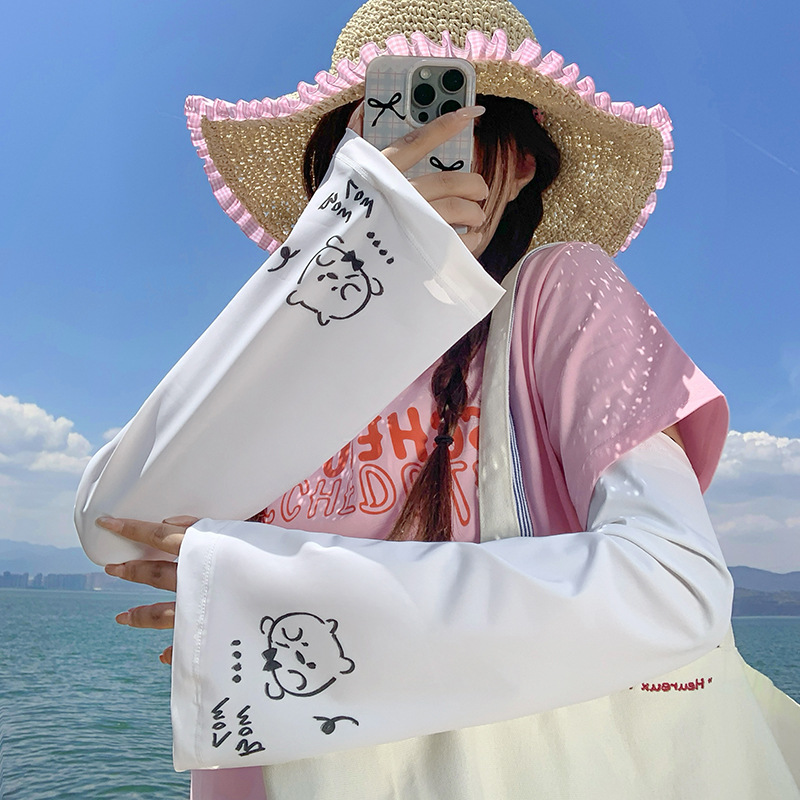 Funda de hielo, suelta y transpirable, sombra al aire libre de verano, protección UV, nuevo y lindo brazalete, manga de protección solar al por mayor