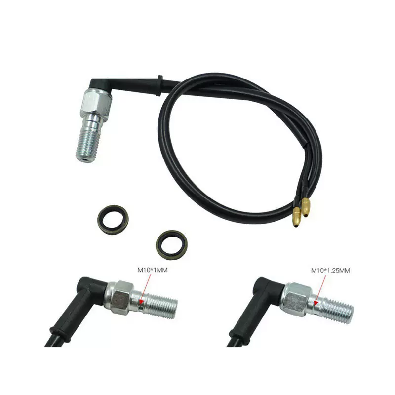 摩托车改装配件碟刹泵液压制动开关刹车开关线M10x1.25 1.00通用