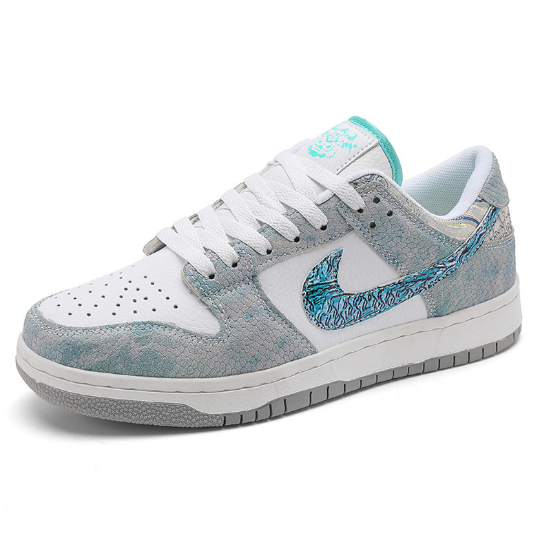 Transfronterizo zapatos de hombre aj blanco púrpura pato mandarín zapatos de tabla bajos estudiantes de la fuerza aérea zapatos de marca compartida tres príncipes Ao Bing dunk