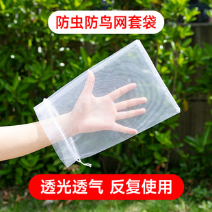 Fruit Bagging Anti-Bird Mesh Bag, Insect-Proof Bag for Melons and Fruits, Fig, Loquat, Grape, Peach, Strawberry Protection Bag