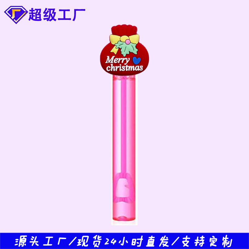 メーカー卸売サンタクロースシリーズバブル水スティックサマーパーティーカラフルなミニバブルスティック装飾ギフト|undefined