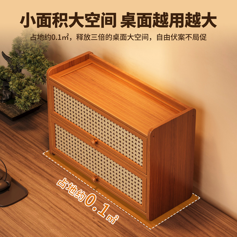 桌面置物架简约现代水杯整理收纳架桌面收纳柜家用客厅餐边小柜子|undefined
