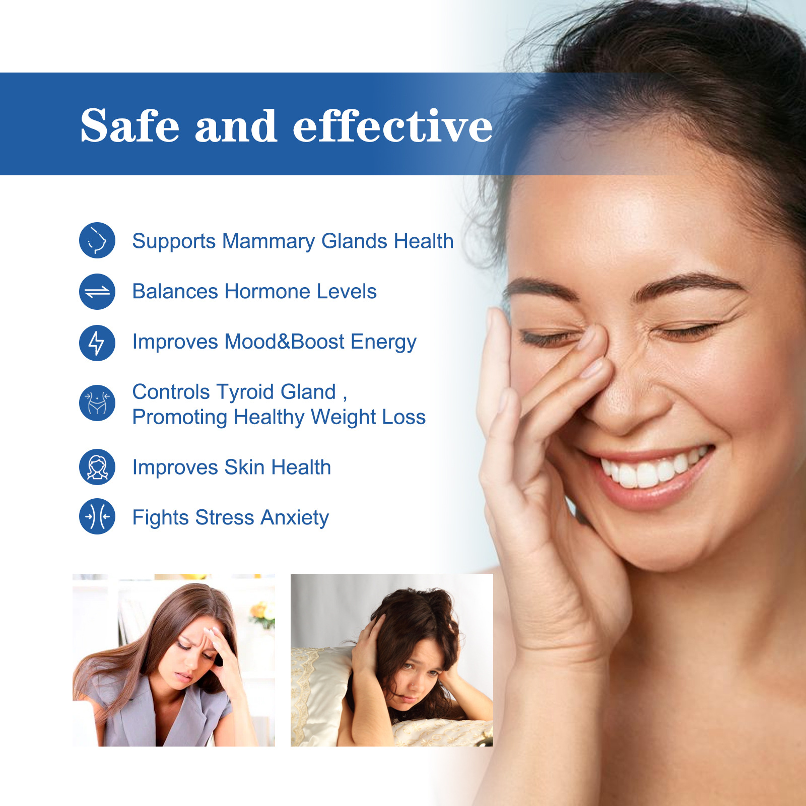 EELHOE Menopausen-Beruhigungscreme reduziert Wechseljahrsmüdigkeit, emotionale Schwankungen und Nachtschweiß bei Frauen c_voghion.com