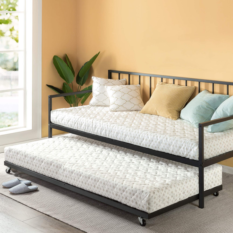 Sofá - cama de explosión transfronteriza sala de estar sofá cama de hierro alquiler de casa dormitorio simple sofá cama doble personalizada