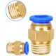 PC Straight through Quick Insert External Thread Copper Connector Pneumatic Hose Quick Connector pc12-04pc16-04 Pneumatic Fittings