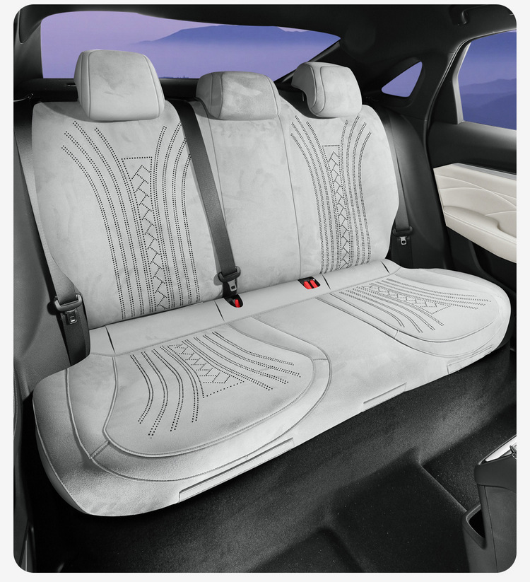 Suitable for Galaxy Starry 7, this car seat cover is made of suede, provides full coverage, features ventilation holes, and is suitable for all seasons