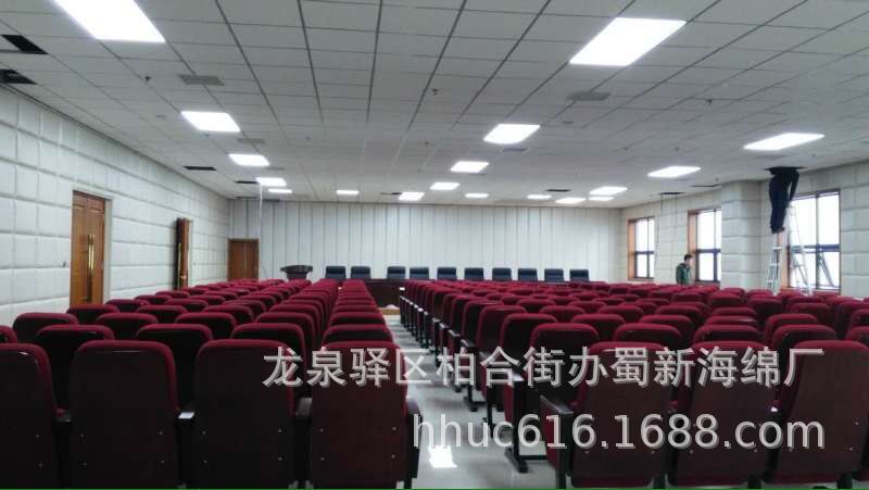 厂家供应会议室墙体软包防火海绵 防撞软包阻燃海绵