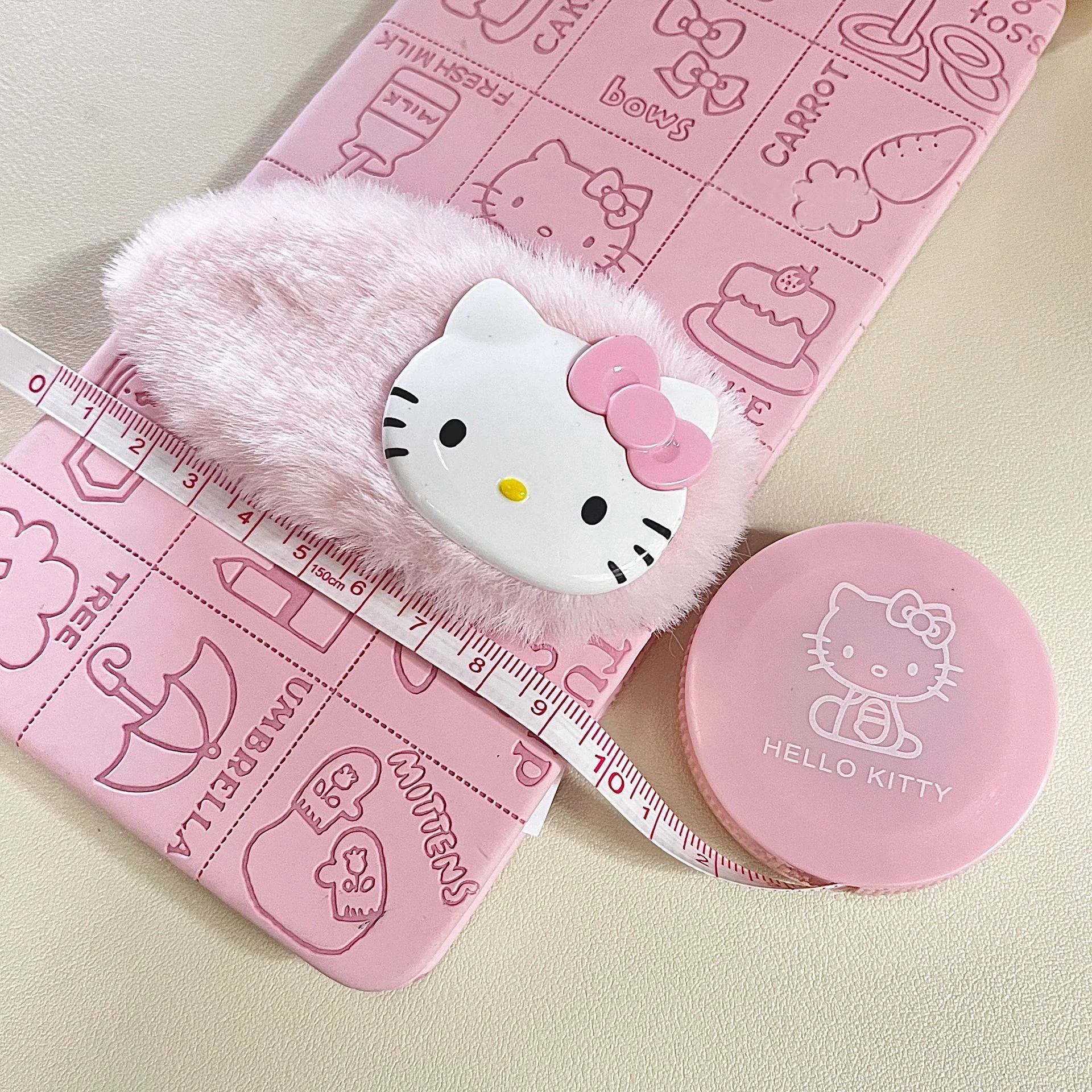 Заколка для волос Hello Kitty, полустельфовая заколка для чёлки, универсальные 7×4×4 см