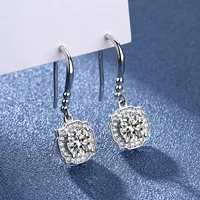 Стерлинговое Серебро S925 Moissanite Hairui серьги для девочек Длинные Простые Модные подруги Любовник подарок на день рождения праздник