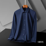 Màu Xanh nước biển-dài tay nam-cổ vuông