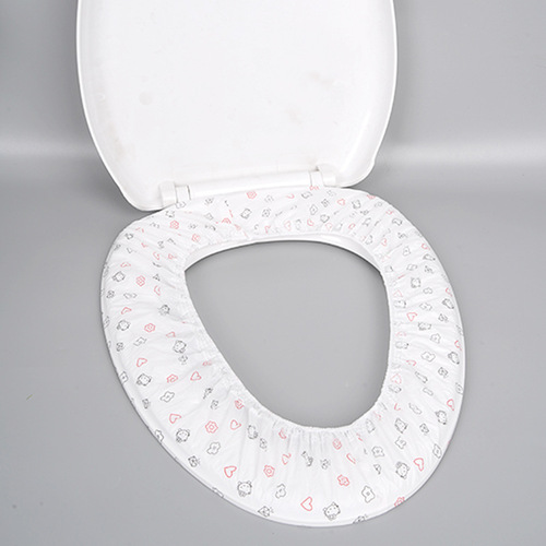 Double-layer printed disposable toilet mat, non-woven toilet cover, hotel travel toilet cover, maternal wholesale