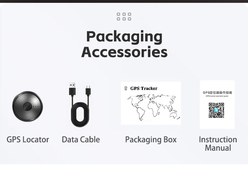 Q4 Global Cross-Border GPS Locator 4G Beidou Strong Magnetic Anti-Loss Device for Elderly, Pets, and Cars