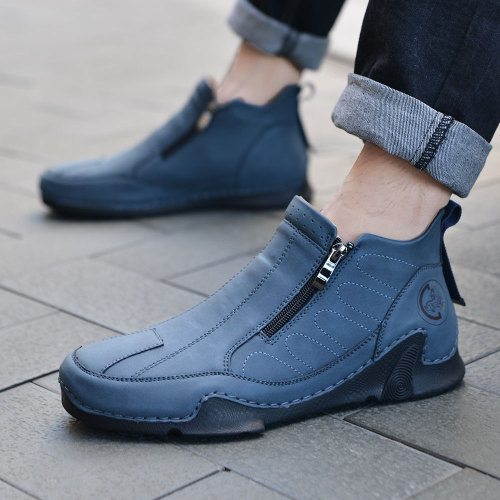 Octopus Men's Shoes High-Top Martin Boots for Spring and Summer – Men's Casual Ankle Boots