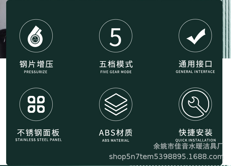 Pressurized handheld showerhead for water purification and skin care, pressurized showerhead, shower head, donut showerhead, sanitary ware showerhead Application Scenario