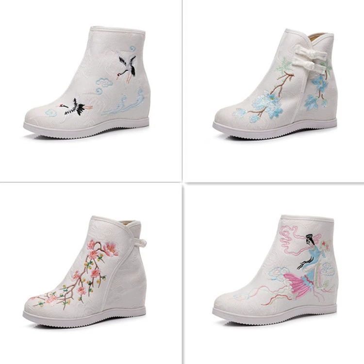 Гибискус, Облачный журавль, Умирающий снег, Фея, Вышитая обувь в этническом стиле