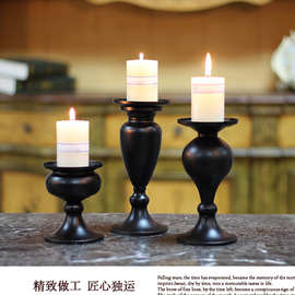 北欧氛围感摆件烛台 创意婚庆蜡烛器皿场地布置装饰烛光晚餐道具