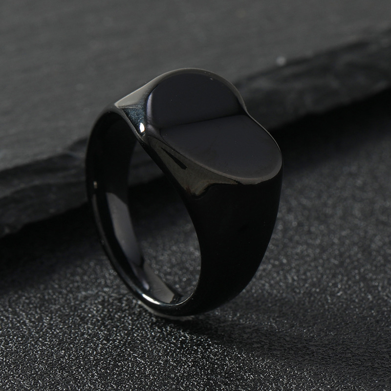 1 Piece Quantity Holiday Occasion Retro Punk Solid Color 304 Stainless Steel Plating Men's Rings Punk Rings