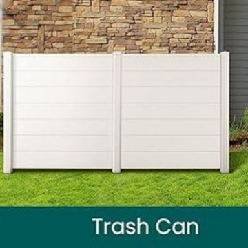 Factory direct sales PVC courtyard multifunctional semi-enclosed trash bin, air conditioning enclosure, European and American motor privacy fence panels