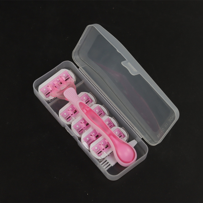 手动剃须刀刮毛刀脱毛刀女用除毛刀替换刀头剃毛刀收纳盒工厂现货