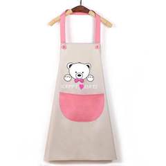 廠家批發PVC卡通小熊防污防水廚房圍裙工作服可印logo量大優惠