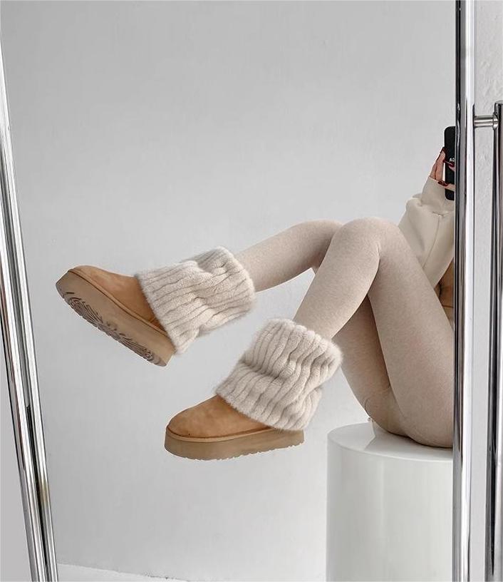 Scaldamuscoli autunnali e invernali, stivali da neve, calzini Y2k, calzini caldi in pelliccia, coprigambe in pelo spesso, calzini caldi in pelliccia sintetica per ragazze sexy_voghion.com