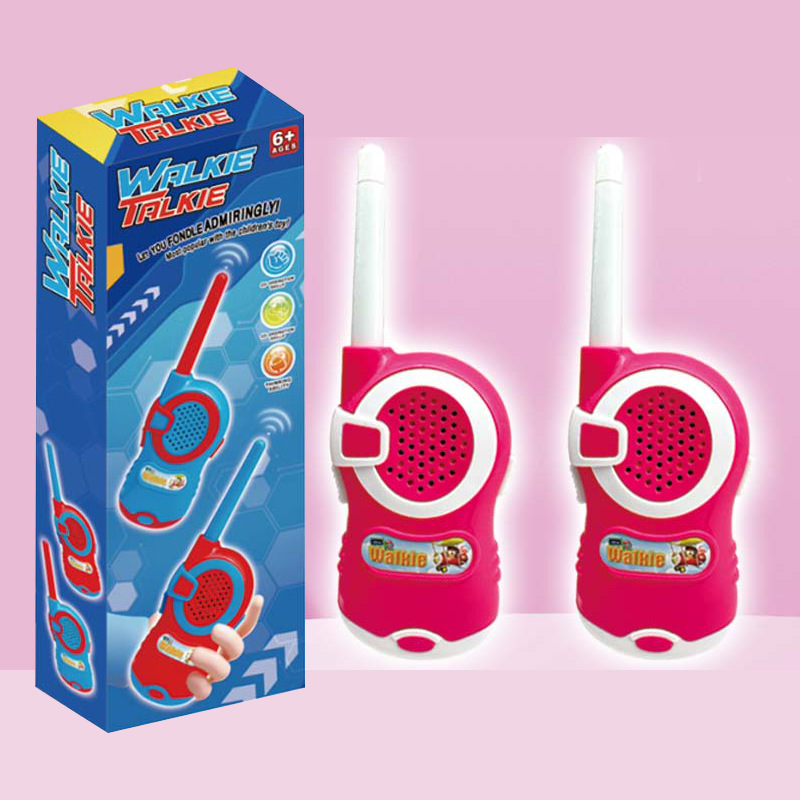 Walkie-talkies de juguete para niños, para exteriores e interiores, juego de 2, con temática de dibujos animados, divertidos juegos de rol, comunicación inalámbrica, interacción entre padres e hijos. image 12