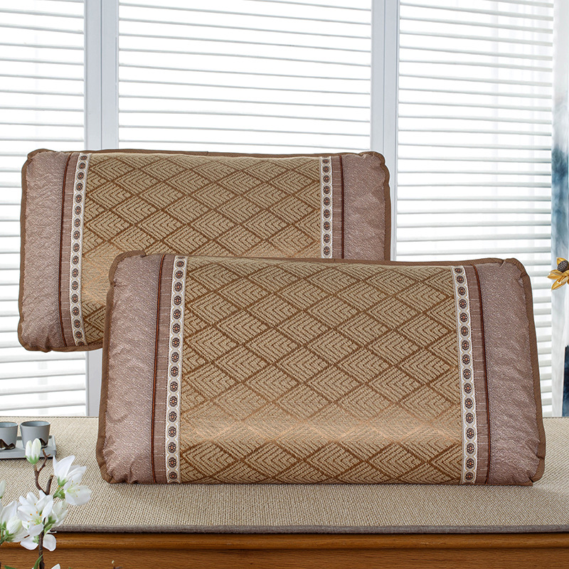 冰丝枕套批发跑量枕芯套夏天凉爽冰藤枕席不夹头发|ru