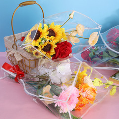 鮮花簡約多支袋 透明英文包花單支袋小清新防水 單支花束包裝袋