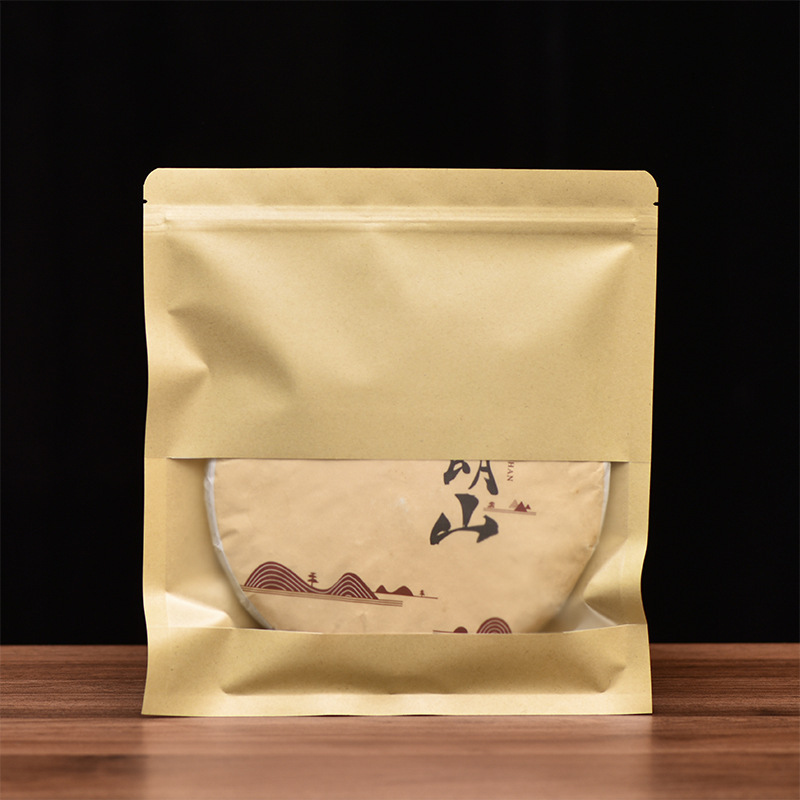 Pu'er Tea Cake Packaging Bag Window Fuding White Tea Moisture-proof Bag Sealed Self-zipper Storage Thickened Bag Pu'er Tea Cake Packaging Bag Window Fuding White Tea Moisture-proof Bag Sealed Self-zipper Storage Thickened Bag