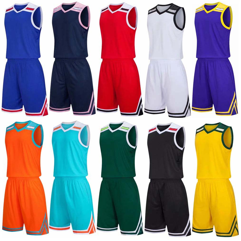 2025 Wholesale Children's Basketball Wear Men's Training Wear Adult Basketball Wear suit Bilateral Pocket Printing